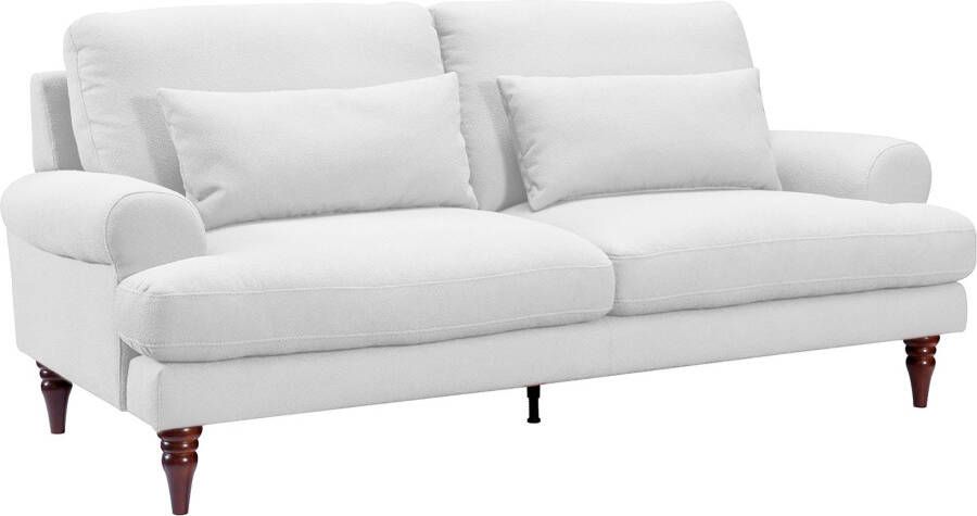 Exxpo sofa fashion 3-zitsbank inclusief schuimstof-vlokkenvulling houten poten en sierkussens - Foto 6