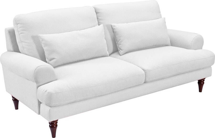 Exxpo sofa fashion 3-zitsbank inclusief schuimstof-vlokkenvulling houten poten en sierkussens - Foto 4