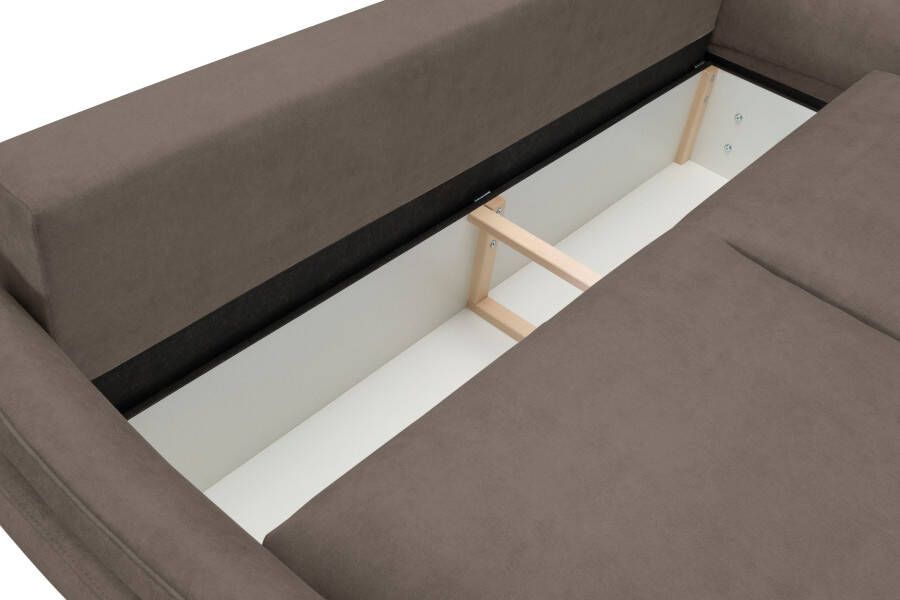 Exxpo sofa fashion 3-zitsbank incl. boxspring binnenvering slaapbank functie en bedbox - Foto 2