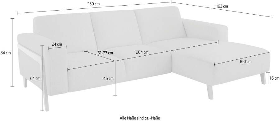 Exxpo sofa fashion Hoekbank Optionele elektrische verstelling zitdiepte met massief houten poten - Foto 3