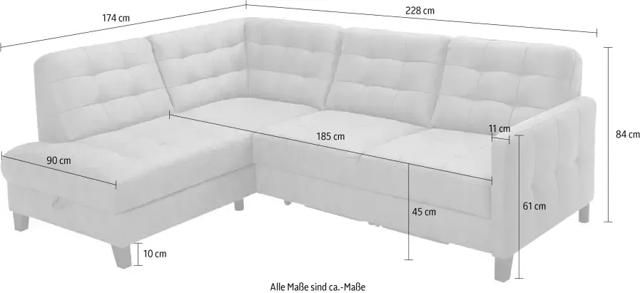 Exxpo sofa fashion Hoekbank Elio compact en comfortabel handig tijdloos design L-vorm