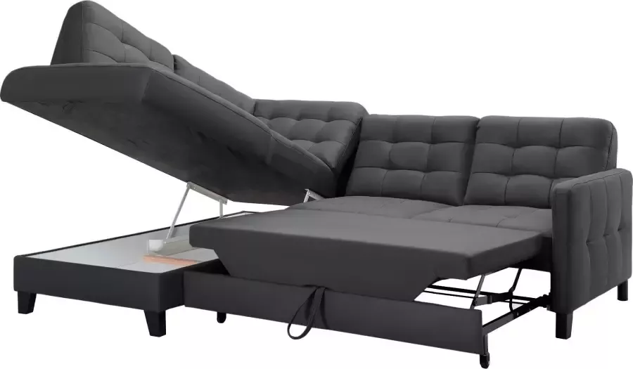 Exxpo sofa fashion Hoekbank Elio compact en comfortabel handig tijdloos design L-vorm