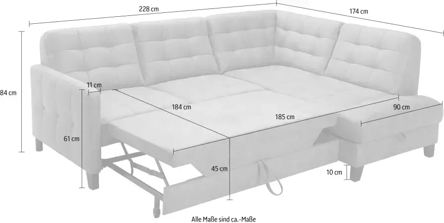 Exxpo sofa fashion Hoekbank Elio compact en comfortabel handig tijdloos design L-vorm - Foto 4