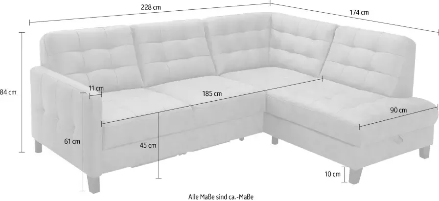 Exxpo sofa fashion Hoekbank Elio compact en comfortabel handig tijdloos design L-vorm