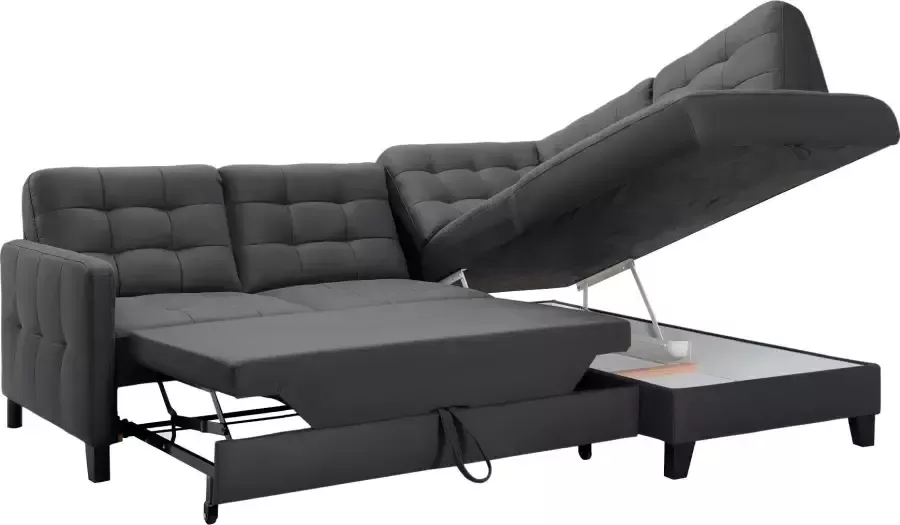 Exxpo sofa fashion Hoekbank Elio compact en comfortabel handig tijdloos design L-vorm