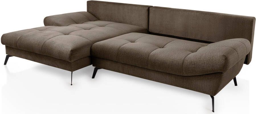 Exxpo sofa fashion Hoekbank inclusief slaapbank functie bedbox en rugkussens - Foto 6