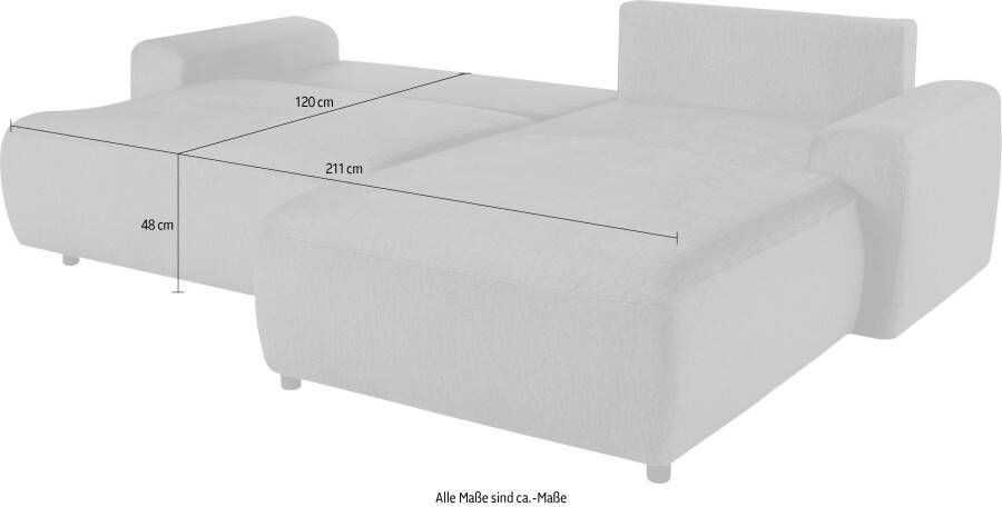 Exxpo sofa fashion Hoekbank inclusief slaapbank functie bedbox en sier- en rugkussens - Foto 6