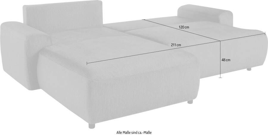 Exxpo sofa fashion Hoekbank inclusief slaapbank functie bedbox en sier- en rugkussens - Foto 9