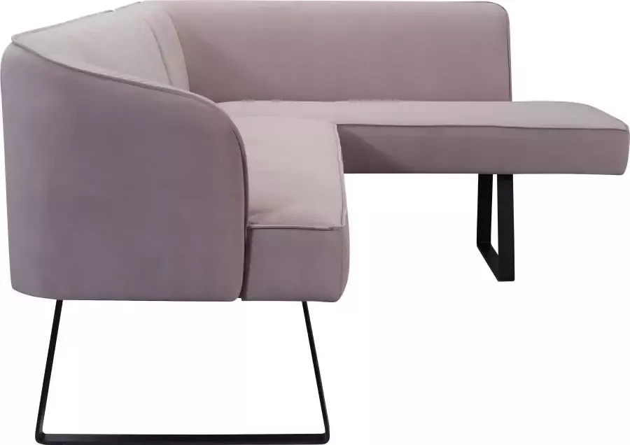 Exxpo sofa fashion Hoekbank Americano met opstaande naad en metalen poten bekleding in verschillende kwaliteiten - Foto 1