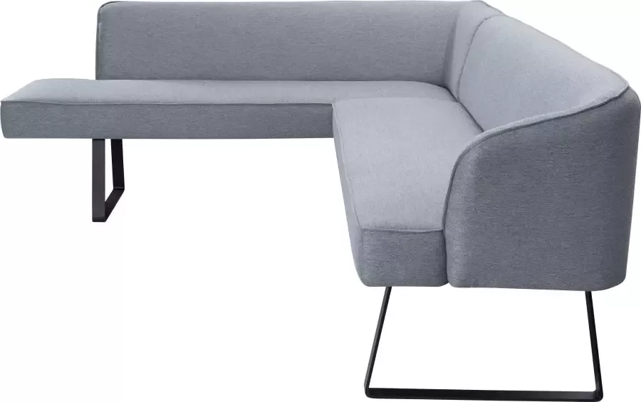 Exxpo sofa fashion Hoekbank Americano met opstaande naad en metalen poten bekleding in verschillende kwaliteiten - Foto 1