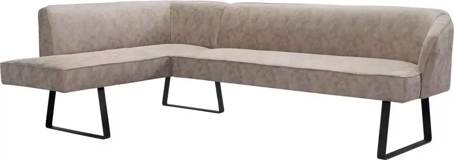 Exxpo sofa fashion Hoekbank Americano met opstaande naad en metalen poten bekleding in verschillende kwaliteiten - Foto 4