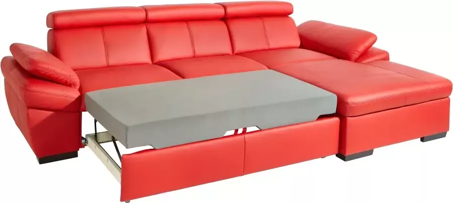 Exxpo sofa fashion Hoekbank Salerno inclusief verstelbare hoofdsteun en verstelbare armleuning naar keuze met slaapfunctie - Foto 1
