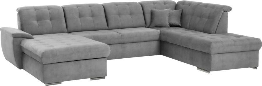 Exxpo sofa fashion Zithoek Durango U-Form 6x hoofdsteunverstelling optioneel met slaapfunctie en bedlades (4-delig) - Foto 7