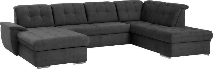 Exxpo sofa fashion Zithoek Durango U-Form 6x hoofdsteunverstelling optioneel met slaapfunctie en bedlades (4-delig) - Foto 6