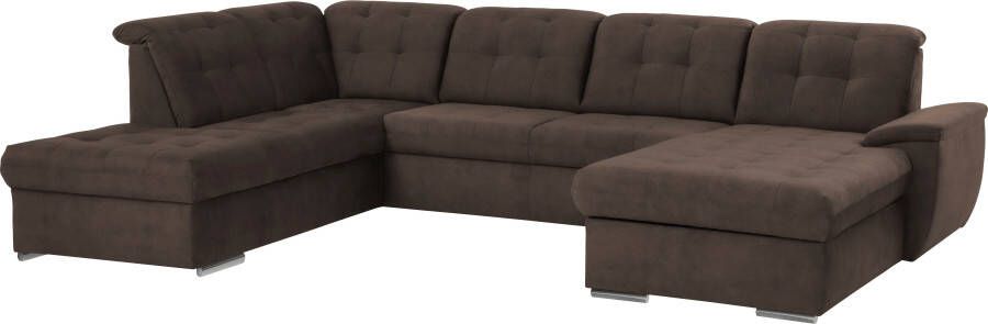 Exxpo sofa fashion Zithoek Durango U-Form 6x hoofdsteunverstelling optioneel met slaapfunctie en bedlades (4-delig) - Foto 4