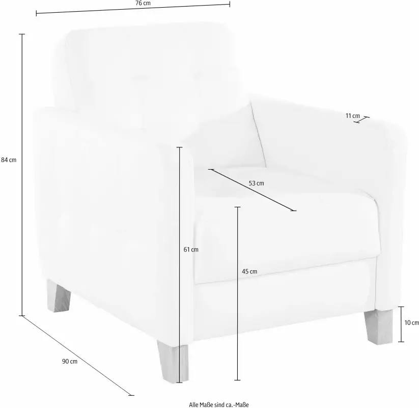 Exxpo sofa fashion Fauteuil Elio loungesessel verfijnde detailverwerking comfortabel en modern - Foto 4