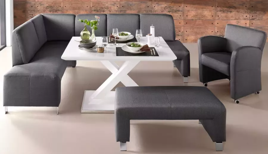 Exxpo sofa fashion Fauteuil Intenso loungesessel modern keuze uit leer of textiel hoge bodemvrijheid vrij in de ruimte te plaatsen hoog zitcomfort - Foto 8