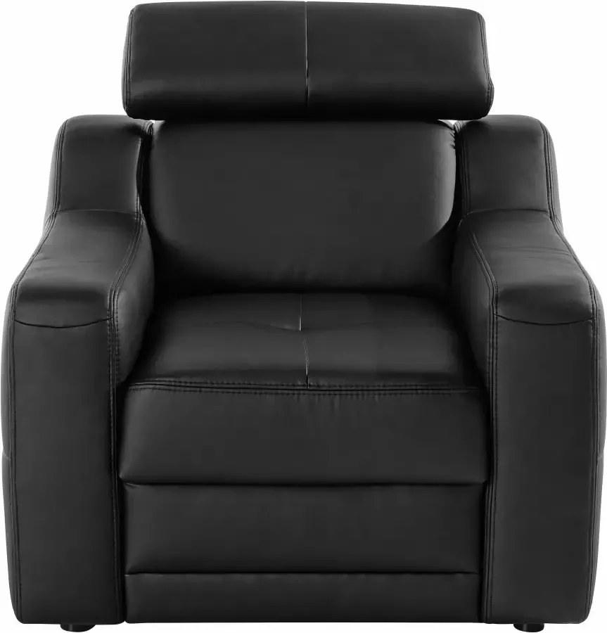Exxpo sofa fashion Fauteuil Lotos loungestoel met verstelbare hoofdsteun resp. rugleuning (set) - Foto 2