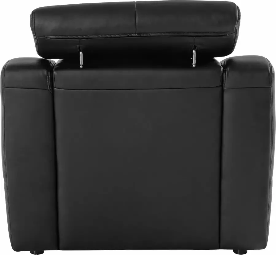 Exxpo sofa fashion Fauteuil Lotos loungestoel met verstelbare hoofdsteun resp. rugleuning (set) - Foto 4