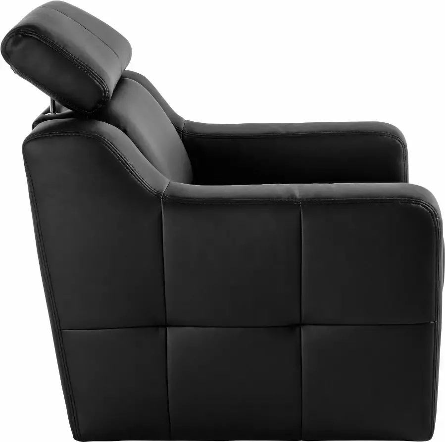 Exxpo sofa fashion Fauteuil Lotos loungestoel met verstelbare hoofdsteun resp. rugleuning (set)