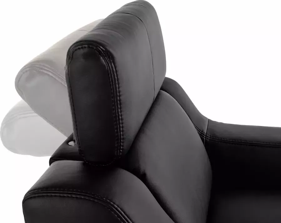 Exxpo sofa fashion Fauteuil Lotos loungestoel met verstelbare hoofdsteun resp. rugleuning (set) - Foto 6