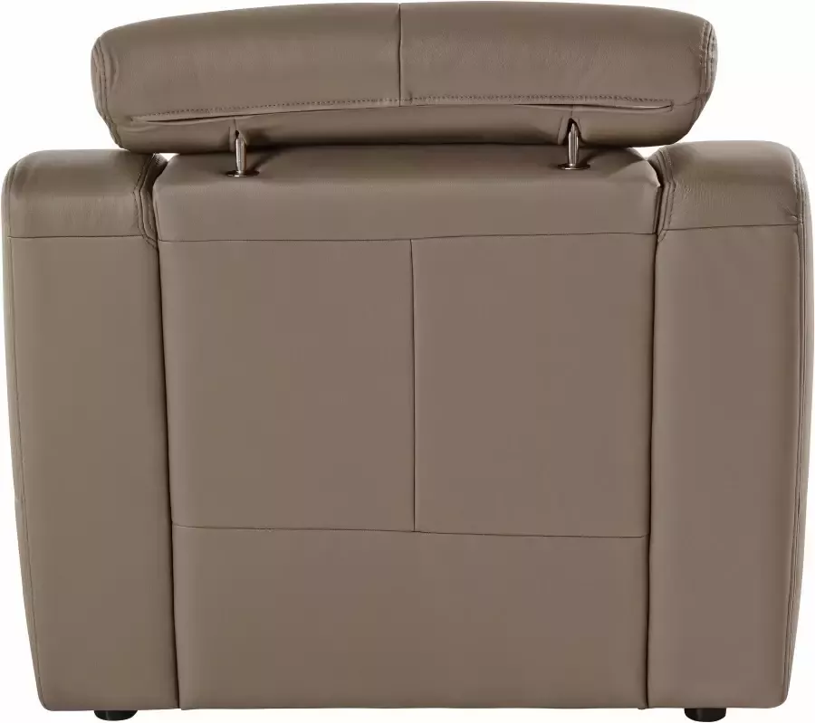 Exxpo sofa fashion Fauteuil Lotos loungestoel met verstelbare hoofdsteun resp. rugleuning (set) - Foto 4