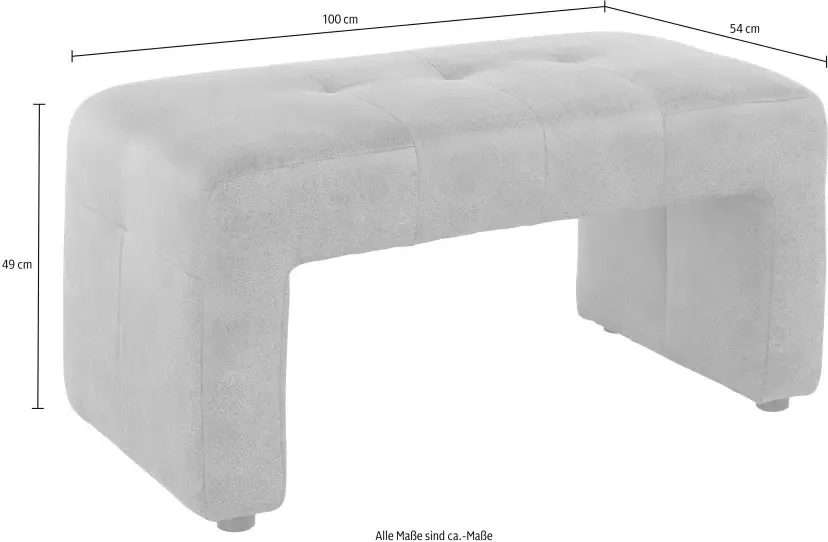 Exxpo sofa fashion Hocker Breedte 100 cm - Foto 3