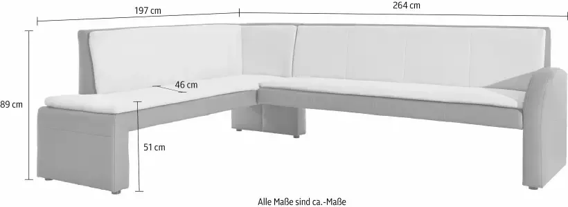 Exxpo sofa fashion Hoekbank Cortado hoge bodemvrijheid mooie detailverwerking optioneel leren bekleding - Foto 2