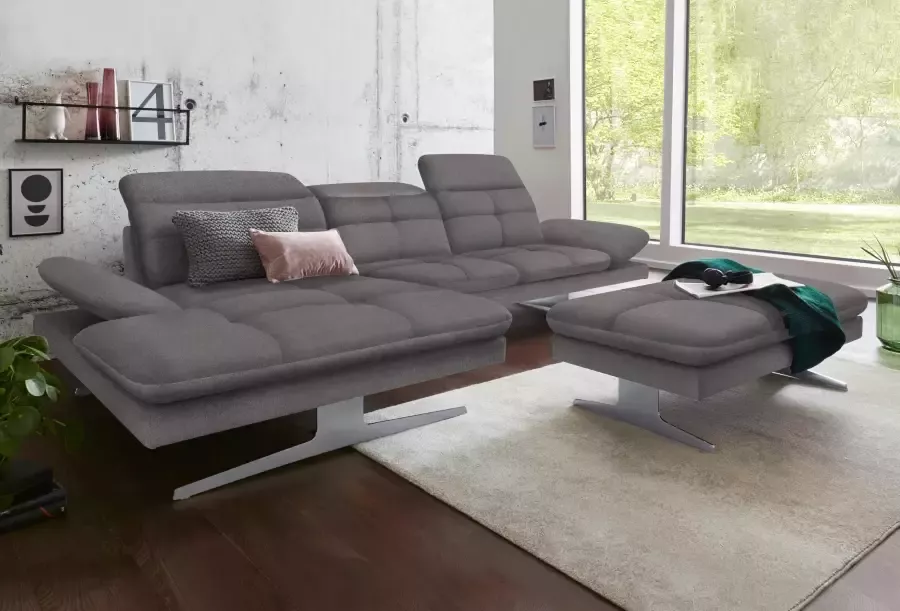 Exxpo sofa fashion Hoekbank DANA inclusief hoofd- resp. verstelbare rugleuning en verstelbare armleuning - Foto 2