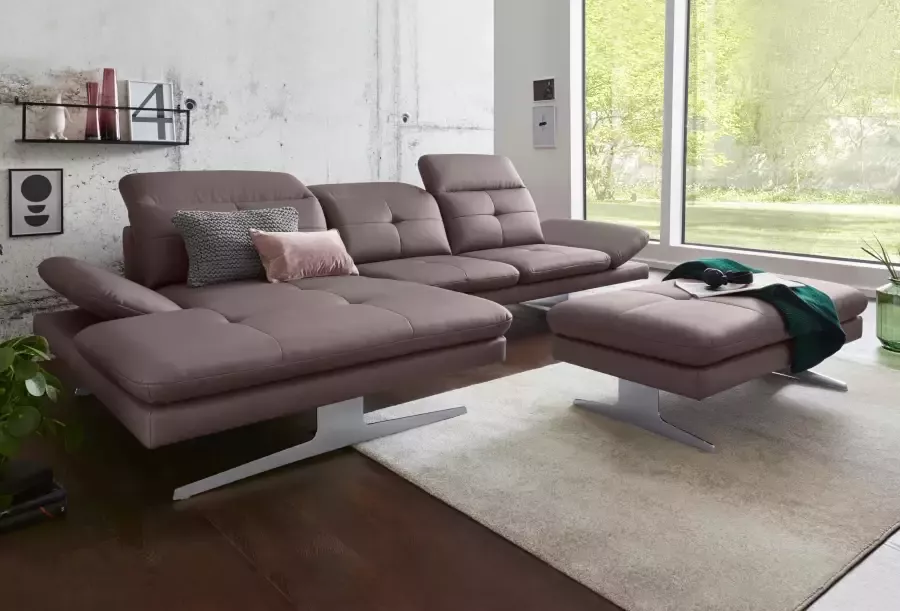 Exxpo sofa fashion Hoekbank DANA inclusief hoofd- resp. verstelbare rugleuning en verstelbare armleuning - Foto 2