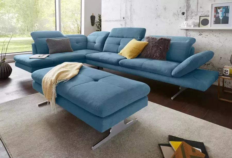 Exxpo sofa fashion Hoekbank DANA inclusief hoofd- resp. verstelbare rugleuning en verstelbare armleuning - Foto 1