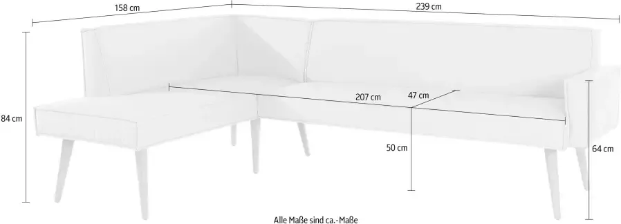 Exxpo sofa fashion Hoekbank Lungo hoogwaardige detailverwerking vrij in de ruimte te plaatsen - Foto 3