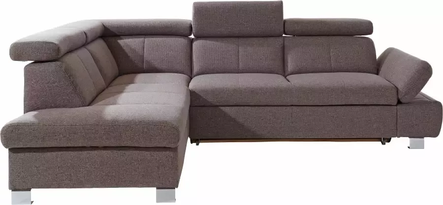 Exxpo sofa fashion Hoekbank Happy L-vorm met ottomane en naar keuze met slaapfunctie en bedkist - Foto 2