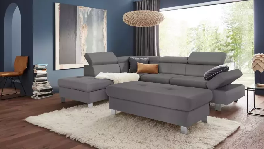 Exxpo sofa fashion Hoekbank met verstelbare hoofdsteun resp. rugleuning naar keuze met slaapfunctie - Foto 1