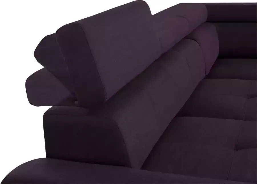 exxpo sofa fashion Hoekbank met verstelbare hoofdsteun naar keuze met slaapfunctie en bedkist