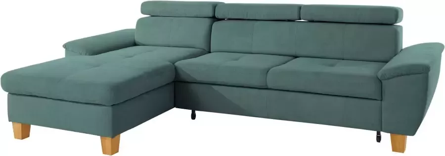 Exxpo sofa fashion Hoekbank Enya Verstelbare hoofdsteun naar keuze met slaapfunctie en bedkist - Foto 7