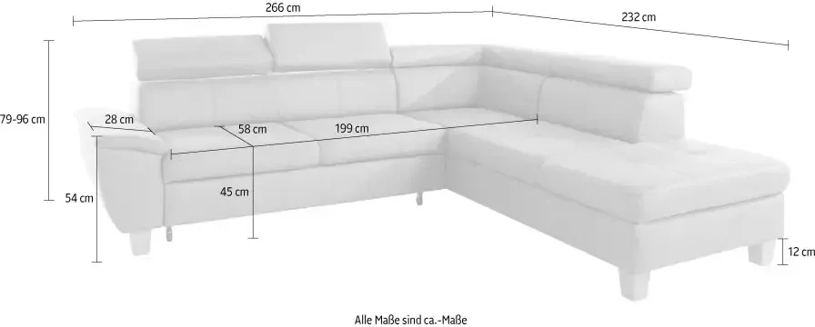 Exxpo sofa fashion Hoekbank Enya uitgebreide afwerking hoog zitcomfort comfortabel L-vorm - Foto 7