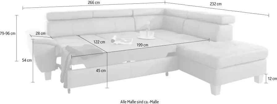 Exxpo sofa fashion Hoekbank Enya uitgebreide afwerking hoog zitcomfort comfortabel L-vorm - Foto 9