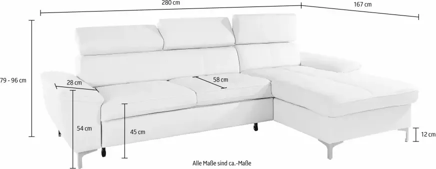 Exxpo sofa fashion Hoekbank Azzano naar keuze met slaapfunctie en bedkist - Foto 9