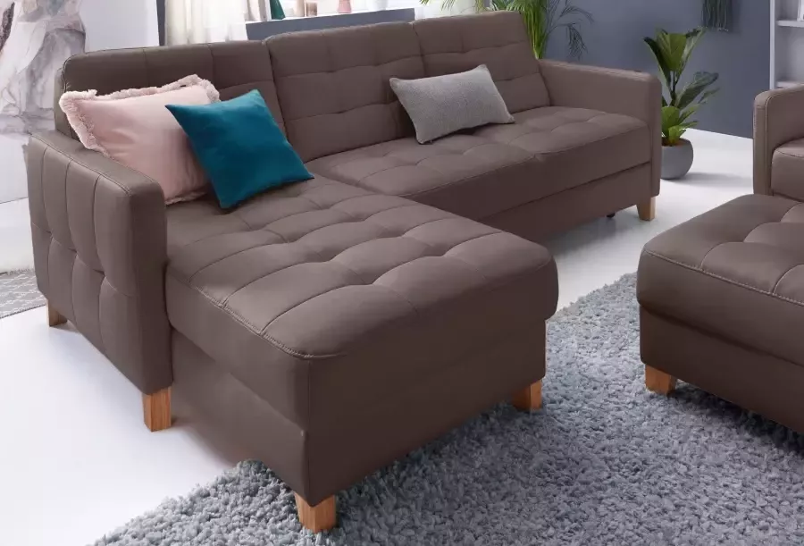 Exxpo sofa fashion Hoekbank Elio optioneel met slaapfunctie