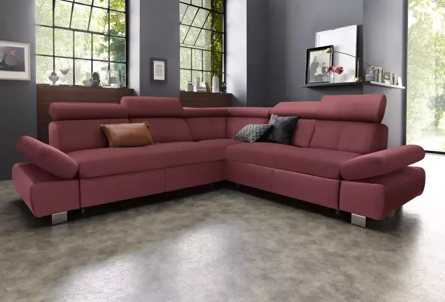 Exxpo sofa fashion Hoekbank Happy optioneel met slaapfunctie