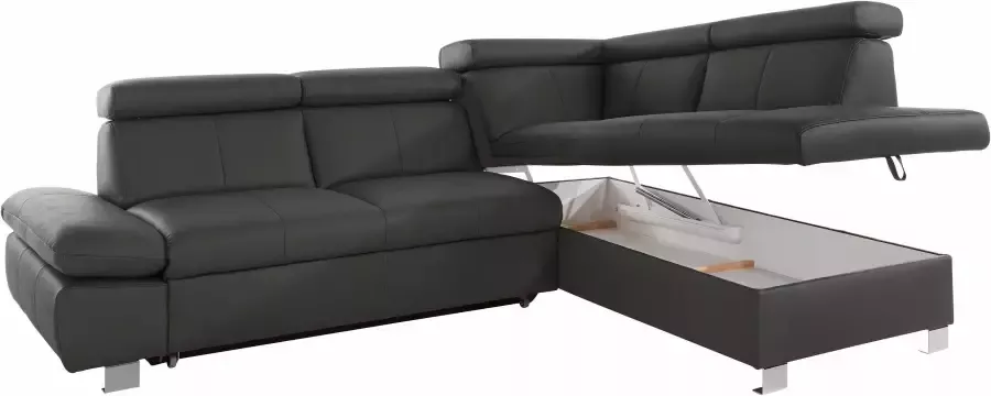Exxpo sofa fashion Hoekbank Happy L-Form optioneel met slaapfunctie