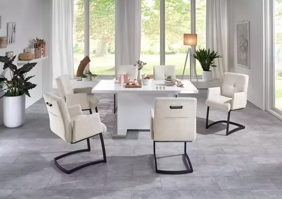 Exxpo sofa fashion Vrijdragende stoel Affogato met comfortabele armleuningen aantrekkelijke kruisnaad in de rugleuning - Foto 2
