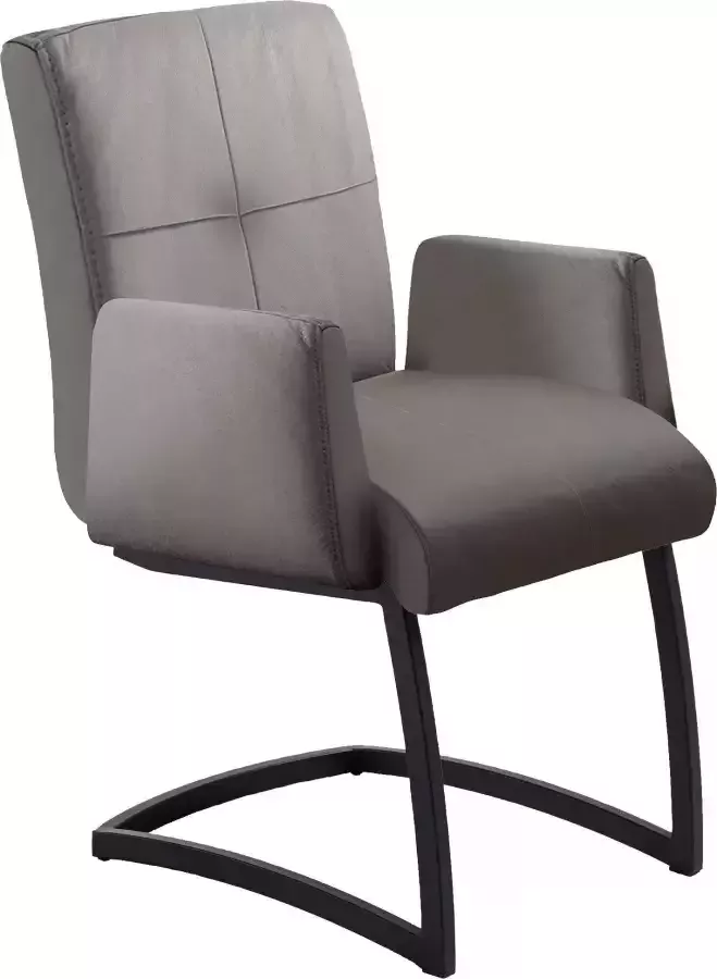 Exxpo sofa fashion Vrijdragende stoel Affogato met comfortabele armleuningen aantrekkelijke kruisnaad in de rugleuning - Foto 2