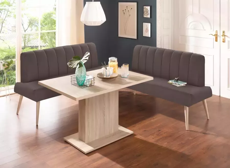 Exxpo sofa fashion Zitbank Costa moderne rugstikking comfortabel en elegant hoge houten voet - Foto 2