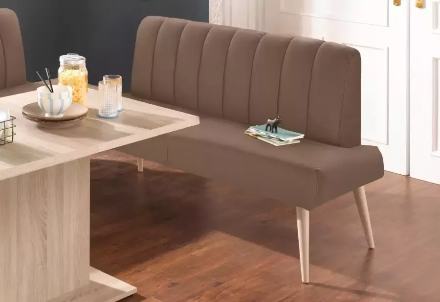 Exxpo sofa fashion Zitbank Costa moderne rugstikking comfortabel en elegant hoge houten voet - Foto 2