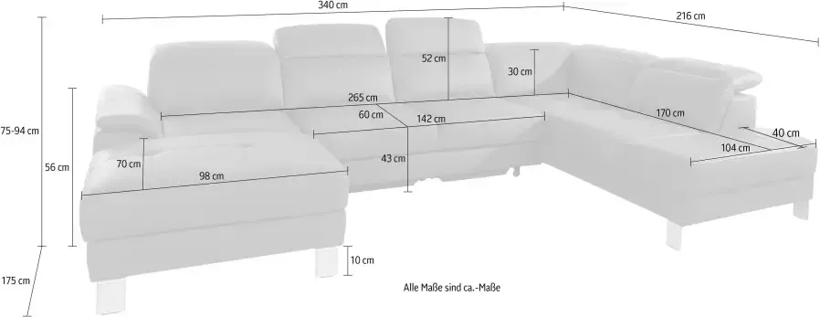 Exxpo sofa fashion Zithoek Mantua 2 inclusief verstelbare hoofd- en rugleuning naar keuze met slaapfunctie - Foto 4