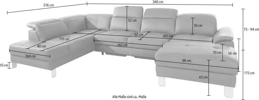 Exxpo sofa fashion Zithoek Mantua 2 inclusief verstelbare hoofd- en rugleuning naar keuze met slaapfunctie - Foto 5
