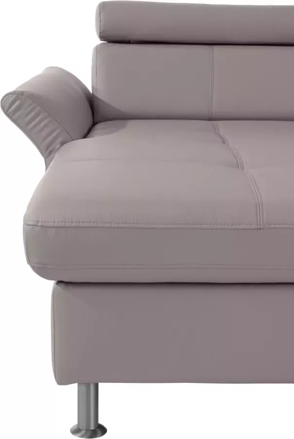 exxpo sofa fashion Zithoek Maretto inclusief verstelbare hoofdsteun en rugleuning naar keuze met slaapfunctie