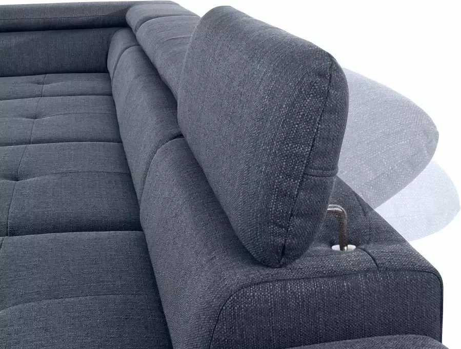 Exxpo sofa fashion Zithoek Vinci U-Form optioneel met slaapfunctie